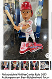 Philadelphia Phillies rare 2013 pennant base Carlos Ruiz bobblehead low mintage