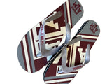Texas A&M NCAA Team Logo Unisex Flip Flops Sandals by Forever Collectibles see size chart in photos