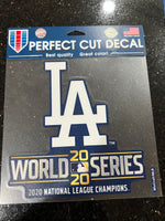 Authentic Wincraft MLB 2020 Los Angeles Dodgers World Series 8 inch die cut decal