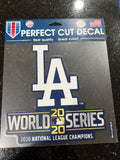 Authentic Wincraft MLB 2020 Los Angeles Dodgers World Series 8 inch die cut decal