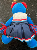 The Detroit Pistons Vintage NBA Plush Cheerleader Bear
