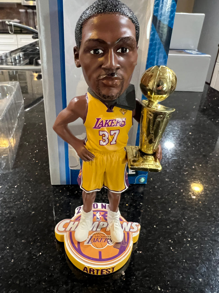 The Los Angeles Lakers 2010 NBA Championship Ron Artest trophy Bobblehead