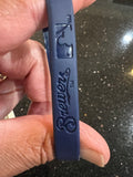Milwaukee Brewers MLB Mylar Wristbands Set of 3 officially licensed bracelets team logo and colors