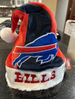 Buffalo Bills plush NFL big logo holiday Santa hat.

New with tags