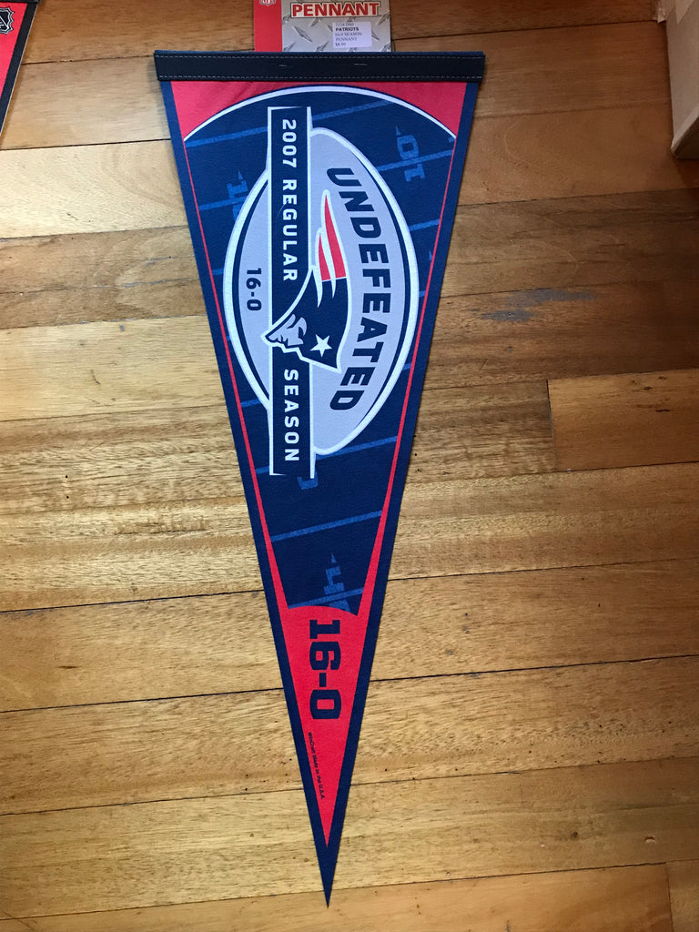 New England Patriots Perfect Season 2007 16-0 Full Size Felt Pennant by WinCraft