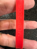 Boston Red Sox MLB Adult Mylar Wristbands Bracelets 3pk is a set of three wristbands featuring the iconic Boston Red Sox team logo and colors. Officially licensed by Major League Baseball (MLB)