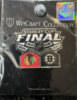 Boston Bruins/ Blackhawks Stanley cup 2013 commerative lapel pin.