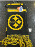 Pittsburgh Steelers with this 65 inch adult team logo scarf. The two-sided NFL licensed plush scarf