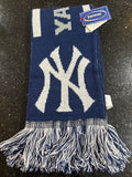 New York Yankees MLB word-mark adult size Striped scarf