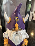 Minnesota Vikings Nfl Thematic Garden Gnome Version 1 Statue. 12 inch