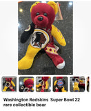 Washington Redskins rare Super Bowl 22 collectible bear