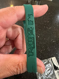 Tampa Bay Rays MLB team logo and color retro adult mylar wristbands . Pack of 3 bracelets