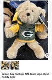 Green Bay Packers NFL team logo plush hoody bear.