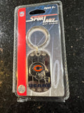 Chicago Bears thick metal NFL team logo keychain key ring.