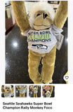 Seattle Seahawks NFL Super Bowl 48 Champions cute rally Monkey