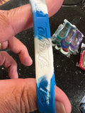 set of 3 MLB Official Toronto Blue Jays Mylar adult Wristbands by Forever Collectibles.