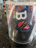 Atlanta Braves Baseball Clock In Case Made By Rawlings