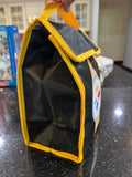 12- insulated Pittsburgh Steelers NFL logo pouch lunchbag from Forever Collectibles. This officially licensed lunch kit features team logo
