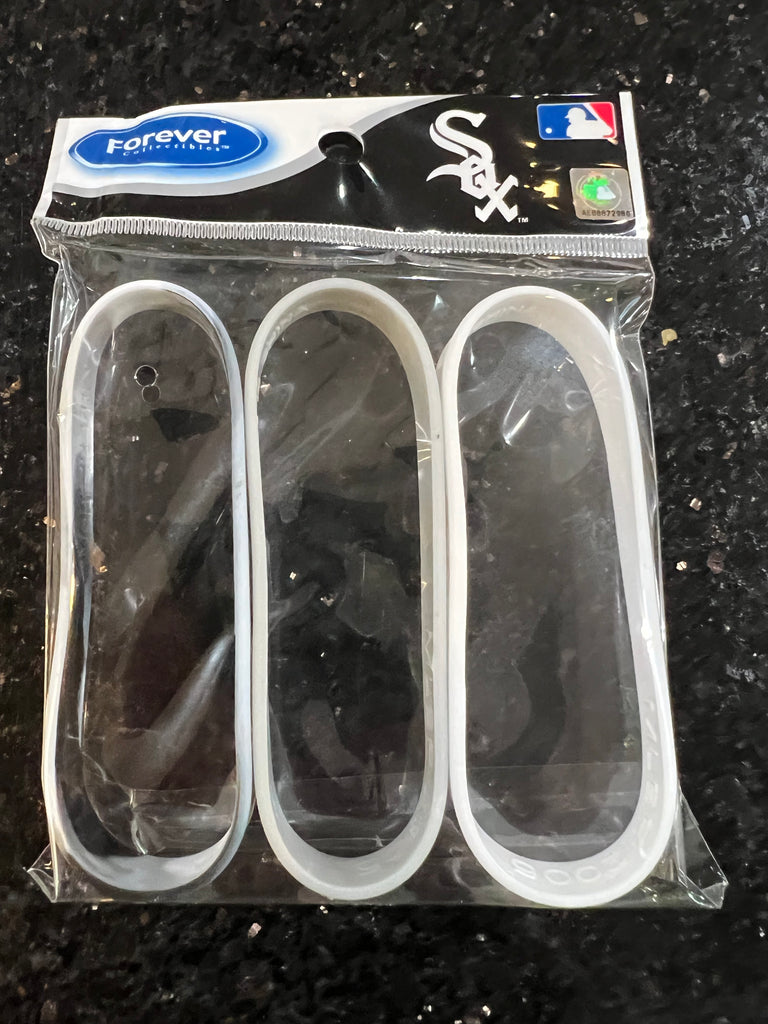 Chicago White Sox MLB Mylar adult size Wristbands Set of 3 by Forever Collectibles