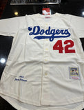 Los Angeles Dodgers Jackie Robinson Size 50 Jersey Mitchell & Ness. Condition is New. Shipped with USPS Priority Mail.
