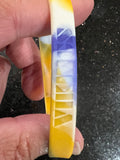 Minnesota Vikings NFL Adult Mylar Team Color and Logo Wristbands Bracelets 3pk by Forever Collectibles
