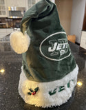 New York Jets NFL adult festive Christmas Santa Hat.
