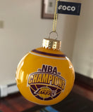 Los Angeles Lakers rare 2020 NBA Champion Bulb Commerative Ornament