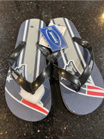 New England Patriots Nfl Big Logo flip flops mens size small- XL see pictures.

New with tags.