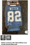 Dallas Cowboys officially licensed NFL Mark Witten Can Cooler Koozie by WinCraft