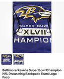 Baltimore Ravens Super Bowl Champions Commerative draw string backpack