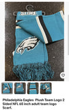 Philadelphia Eagles with this stunning 65-inch plush team logo scarf. This two-sided scarf features the Eagles' logo on both sides