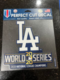 Authentic Wincraft MLB 2020 Los Angeles Dodgers World Series 8 inch die cut decal
