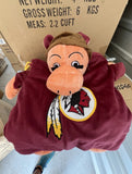 Washington Redskins (now known as the Washington Commanders) mascot drawstring backpack