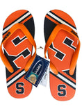 Syracuse Orange NCAA Team Logo Unisex Flip Flops Sandals by Forever Collectibles. See size chart in photos