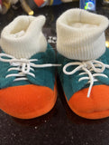 Miami Dolphins NFL team logo and colors cute baby booties