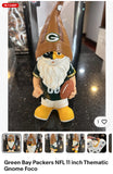Green Bay Packers NFL 11 inch Thematic Gnome Foco.