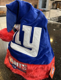 New York Giants festive NFL holiday solid color santa hat adult size
