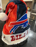 Buffalo Bills plush NFL big logo holiday Santa hat.

New with tags