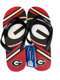 Georgia Bulldogs NCAA Team Logo Unisex Adult size Flip Flops Sandals by Forever Collectibles