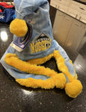 Denver Nuggets NBA plush snowflake dangle holiday santa hat foco Adult.