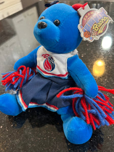 The Detroit Pistons Vintage NBA Plush Cheerleader Bear