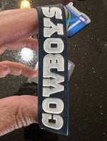 Dallas Cowboys Americas Team NFL team logo wide wristband silicone Bracelet.