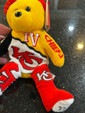 Kansas City Chiefs NFL Super Bowl 4 rare limited edition collectors bear made by forever collectibles