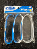 set of 3 MLB Official Toronto Blue Jays Mylar adult Wristbands by Forever Collectibles.