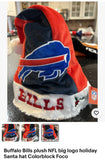 Buffalo Bills plush NFL big logo holiday Santa hat.

New with tags