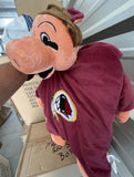 Washington Redskins (now known as the Washington Commanders) mascot drawstring backpack