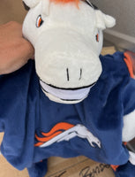 Denver Broncos NFL drawstring backpack mascot Childrens