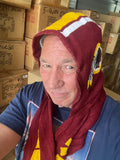 Washington Redskins NFL Retro Team Logo Hood and Scarf Combo with Pockets