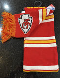 Kansas City Chiefs plush team logo scarf. This 65-inch scarf features the team's logo on both sides