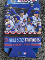 Chicago Cubs 2016 World series champions player Celebration can cooler koozie.
